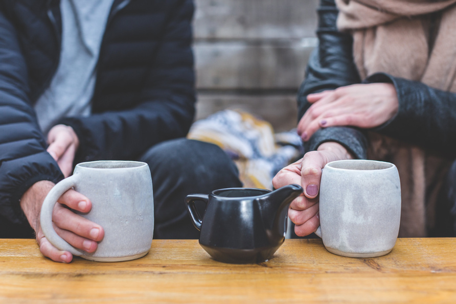 Friends Drinking Coffee
